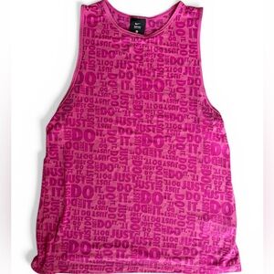Nike Hot Pink Dri-FIT Graphic Tank